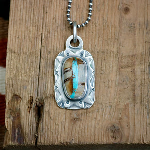 Royston Turquoise Dog Tag Necklace