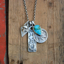 Load image into Gallery viewer, Sonoran Mountain turquoise  + 1929 Nickel Reworked Necklace