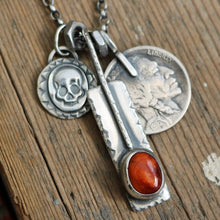 Load image into Gallery viewer, Spiny Oyster Bar Pendant + 1916 Nickel Reworked Necklace