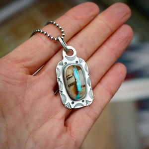 Royston Turquoise Dog Tag Necklace