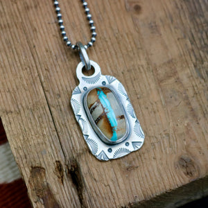 Royston Turquoise Dog Tag Necklace