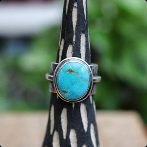 Emerald Valley Turquoise + Sterling Ring - UK O / US 7