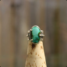 Load image into Gallery viewer, Sonoran Rose Turquoise + Sterling Ring &gt;&gt; UK M