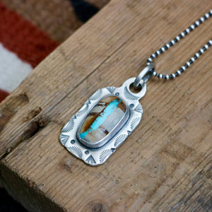 Royston Turquoise Dog Tag Necklace