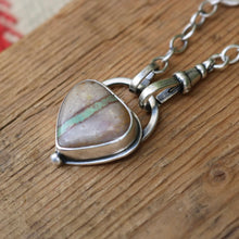 Load image into Gallery viewer, Crow Springs Ribbon Turquoise Pendant Necklace