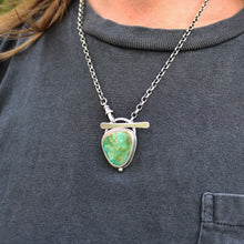 Load image into Gallery viewer, Kings Manassa Turquoise Pendant Toggle Necklace