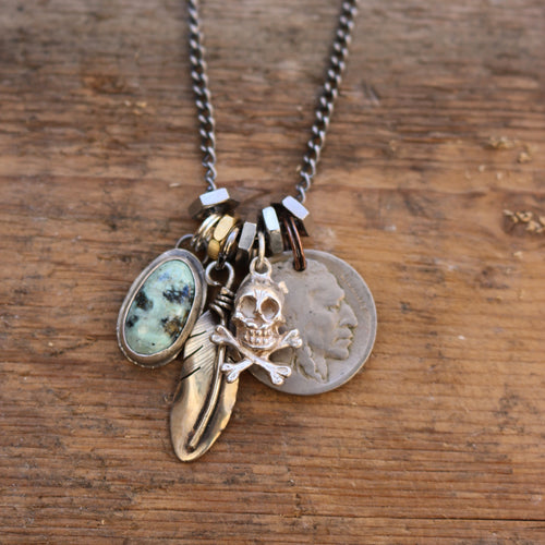 New Lander Feather Reworked Necklace