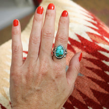 Load image into Gallery viewer, Sonoran Mountain Turquoise + Sterling Ring