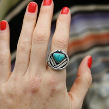 Load image into Gallery viewer, Baja Turquoise + Sterling Snake Ring