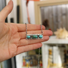 Load image into Gallery viewer, Kings Manassa Turquoise Bar Pendant Necklace