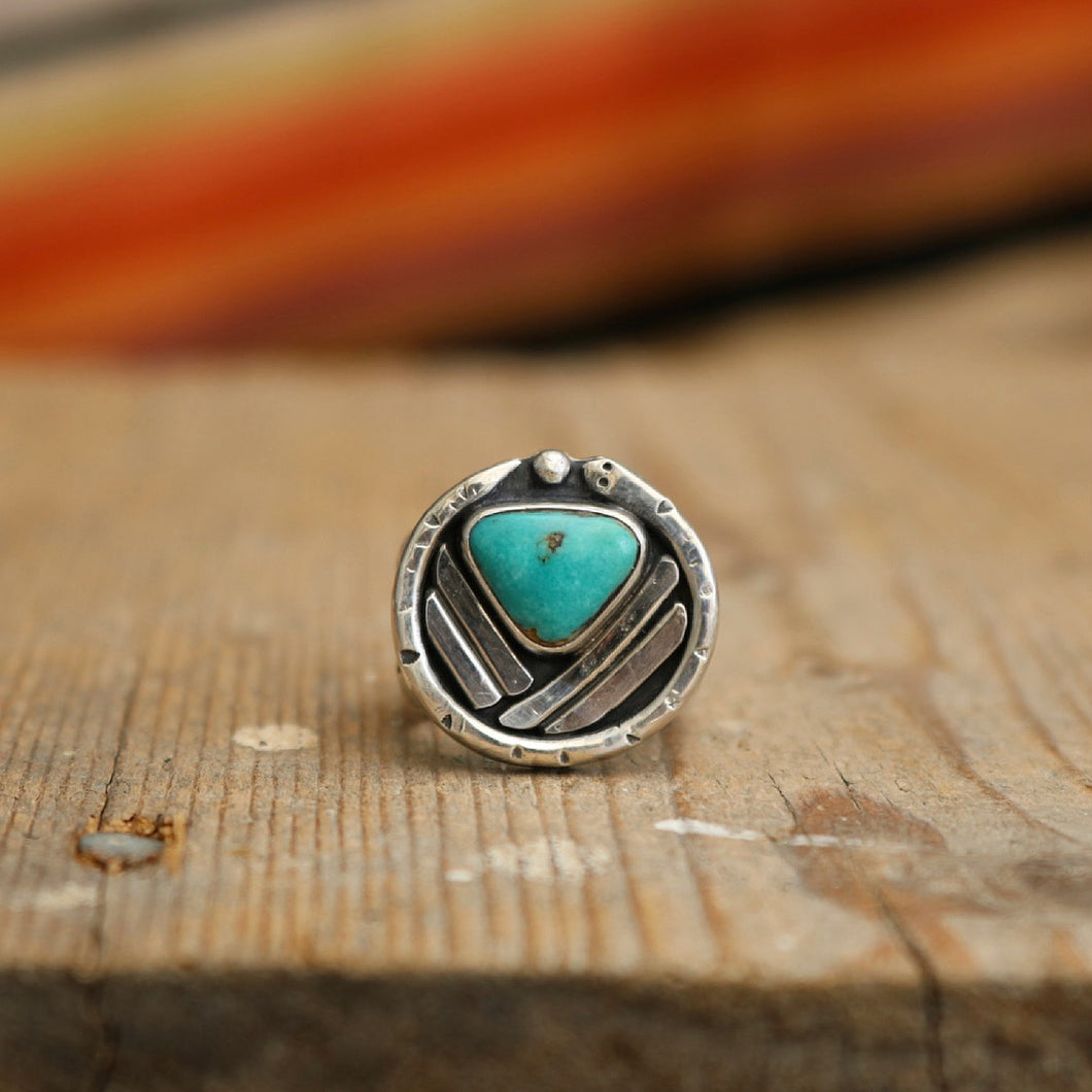 Baja Turquoise + Sterling Snake Ring