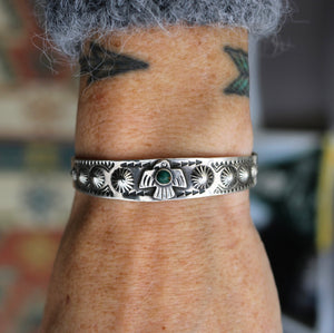 VINTAGE Fred Harvey Thunderbird cuff / bracelet