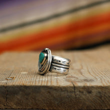 Load image into Gallery viewer, Baja Turquoise + Sterling Snake Ring