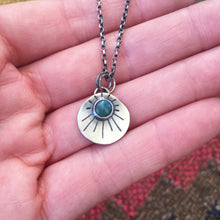 Load image into Gallery viewer, Cloud Mountain Turquoise Sun Necklace #5