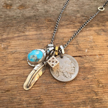 Load image into Gallery viewer, Castle Dome Turquoise Reworked Necklace