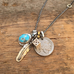 Castle Dome Turquoise Reworked Necklace